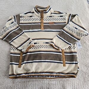 Cinch‎ Men's 1/4 Snap Fleece Pullover Aztec Southwest Design Size XXL NWT Rodeo